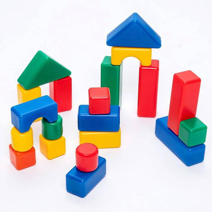 Набор кубиков "Строительный набор", 20 элементов 4 х 4 см