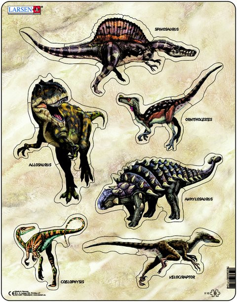 Пазл "Динозавры" Larsen (30 дет.)