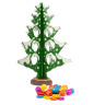 Новогодний набор "Деревянная ёлочка-календарь 3D с игрушками", высота 29 см