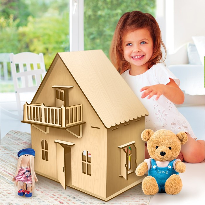Набор конструктор деревянный "Кукольный дом"