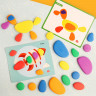 Развивающий набор "Цветные камешки с карточками"