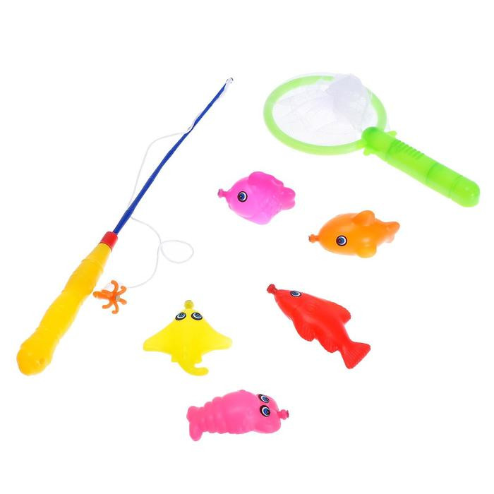 Магнитная рыбалка для детей «Морские жители» цвета МИКС