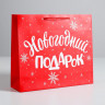 Пакет ламинированный горизонтальный «Новогодний подарок», M 30 × 26 × 9 см