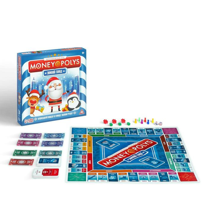 Экономическая игра «Монополия. Зимний город», 60 карт
